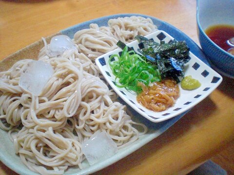 「なめ茸入りワサビ蕎麦」　　　　♪♪